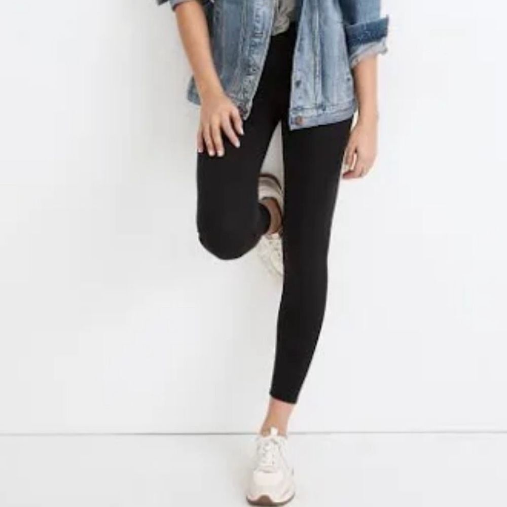 MWL x MADEWELL | Form High-Rise Leggings Pocket Free Sleek solid Black | Size XL